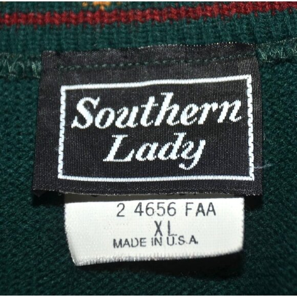 Vintage Southern Lady 3 Piece Set Midi Skirt, Blouse & Cardigan Sweater Size XL - Picture 14 of 16